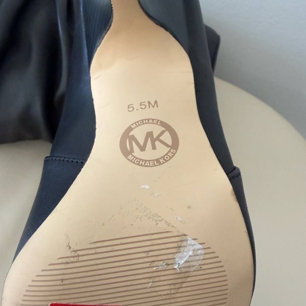 Michael Kors Black Slouchy Boots Pointed Toe Stiletto Heel Women’s Size 5.5M - Picture 5 of 6